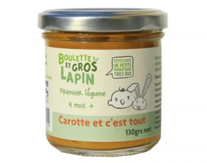 BOULETTE ET GROS LAPIN Petit Pot Carotte et C'est Tout - Dès 4 mois - 13