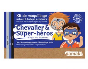 NAMAKI Kit de Maquillage 3 Couleurs - Chevalier et Super Héros