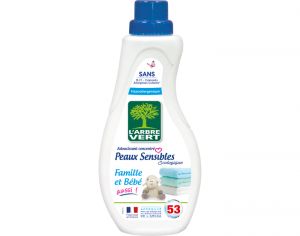 L'ARBRE VERT Adoucissant Peaux Sensibles Famille et Bébé 800 ml