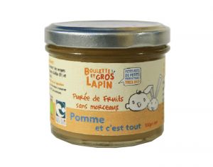 BOULETTE ET GROS LAPIN Petit Pot Purée de Pommes - 100 g - Dès 6 mois