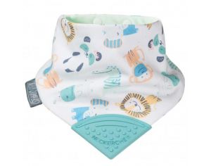 SEVIRA KIDS Bavoir bandana avec embout de dentition Safari